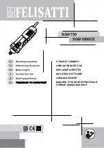 Felisatti SG6/1000CE Operating Instructions Manual preview