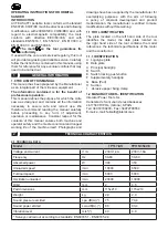 Preview for 4 page of Felisatti TP115/350VE Operating Instructions Manual