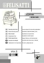 Preview for 2 page of Felisatti VC25/1400 Operating Instructions Manual