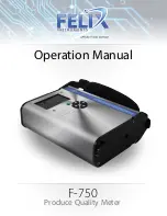 Felix Storch F-750 Operation Manual preview