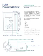 Felix Storch F-750 Quick Start Manual preview