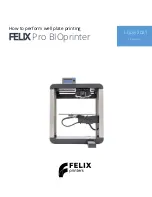 Felix Storch Pro BIOprinter Manual предпросмотр