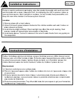 Preview for 8 page of Felix Storch Summit MBH31B Owner'S Use And Care Manual