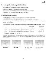 Preview for 13 page of Felix Storch Summit MBH31B Owner'S Use And Care Manual