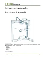 Preview for 1 page of FELIXrobotics Felix 1.0 Instruction Manual