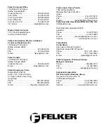 Предварительный просмотр 64 страницы Felker FRS-30 Operating Instructions And Parts List Manual