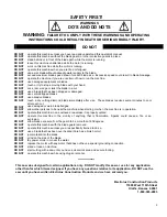 Preview for 9 page of Felker FTS-15 Operating Instructions And Parts List Manual