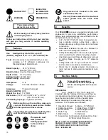 Preview for 10 page of Felker FTS-15 Operating Instructions And Parts List Manual