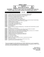 Preview for 9 page of Felker TM-75 Operating Instructions And Parts List Manual