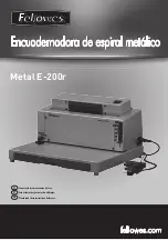 Предварительный просмотр 1 страницы Fellowes 0037702 Manual