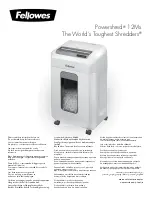 Fellowes 12Ms Manual preview