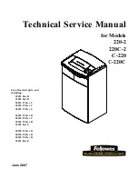 Fellowes 220-2 Technical & Service Manual предпросмотр