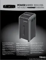 Preview for 1 page of Fellowes 225Ci Manual