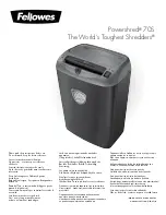 Fellowes 23392J Manual preview
