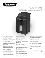 Fellowes 4629301 Manual preview