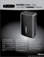 Fellowes 72Ct Instructions Manual preview