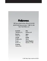 Fellowes 854576 Instruction Manual preview