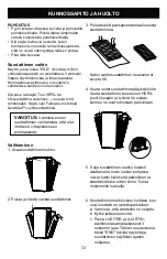 Предварительный просмотр 72 страницы Fellowes 9799501 Manual