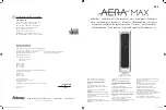 Fellowes AERA MAX DX5 Instructions Manual предпросмотр