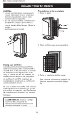 Предварительный просмотр 29 страницы Fellowes AeraMax 290 Operator'S Manual