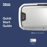 Fellowes AERAMAX AM4S Quick Start Manual предпросмотр