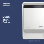 Предварительный просмотр 1 страницы Fellowes AERAMAX PRO AM2 Quick Start Manual