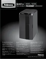 Preview for 1 page of Fellowes AutoMax 300C Manual