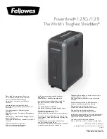 Preview for 1 page of Fellowes BB62804 Manual