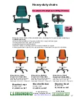 Preview for 17 page of Fellowes C.S. Ergonomics RH 300 Brochure