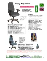 Preview for 19 page of Fellowes C.S. Ergonomics RH 300 Brochure