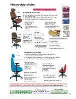 Preview for 21 page of Fellowes C.S. Ergonomics RH 300 Brochure