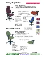 Preview for 22 page of Fellowes C.S. Ergonomics RH 300 Brochure