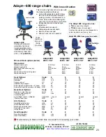 Preview for 23 page of Fellowes C.S. Ergonomics RH 300 Brochure