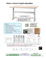 Preview for 50 page of Fellowes C.S. Ergonomics RH 300 Brochure