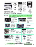 Preview for 59 page of Fellowes C.S. Ergonomics RH 300 Brochure