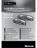 Fellowes Callisto A3 Instructions Manual preview