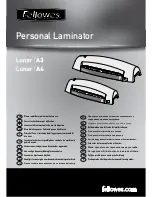 Fellowes Callisto A3 User Manual предпросмотр