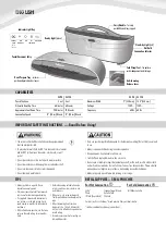 Preview for 2 page of Fellowes CL125 Cosmic Instructions