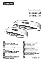 Предварительный просмотр 1 страницы Fellowes Cosmic 2 A3 Manual