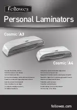 Fellowes Cosmic A3 Instructions Manual preview