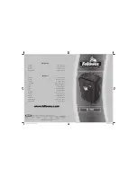 Предварительный просмотр 1 страницы Fellowes DS-1400C User Manual