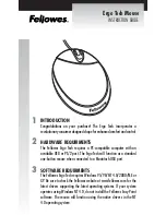 Preview for 1 page of Fellowes Ergo Tech Instruction Manual