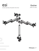 Preview for 1 page of Fellowes ESI Evolve Assembly And Operation Instructions Manual