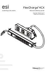 Fellowes esi FCH4CX-BLK Assembly Instructions Manual preview