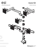 Предварительный просмотр 1 страницы Fellowes esi Kata EX Series Assembly Manual