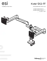 Preview for 1 page of Fellowes Esi Kata EX2-FF Series Installation Instructions Manual