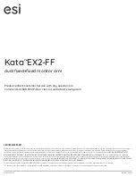 Preview for 8 page of Fellowes Esi Kata EX2-FF Series Installation Instructions Manual