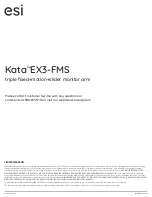 Предварительный просмотр 12 страницы Fellowes ESI Kata EX3-FMS Series Installation Instructions Manual