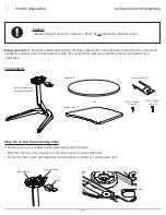 Preview for 2 page of Fellowes esi Motific  Adjustable MOA-12-33344 Assembly Instructions