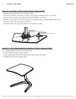 Preview for 3 page of Fellowes esi Motific  Adjustable MOA-12-33344 Assembly Instructions